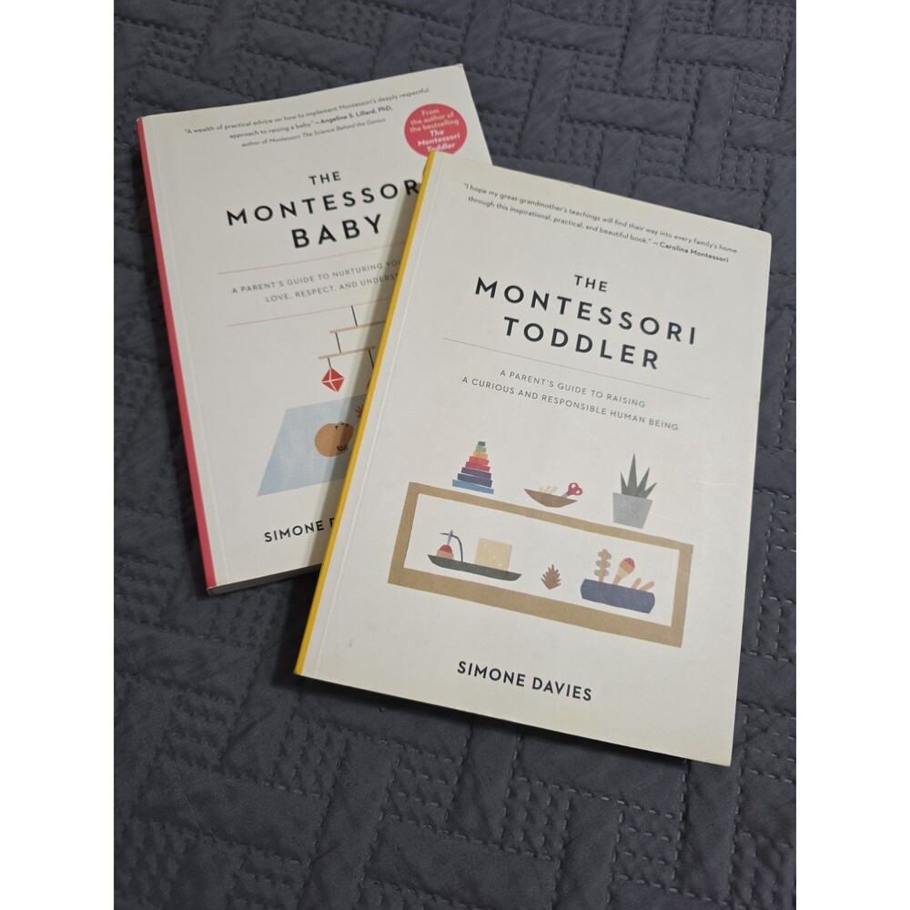 Two Montessori Books Baby and Toddler Parents Guides Simone Davies Paperback